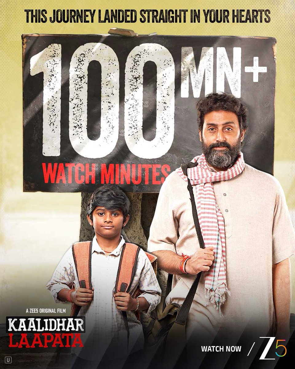 Ef❤️Diipesh Arrora TM (मोदी का परिवार) (@diipesharrora) on Twitter photo 100 mn+ watch minutes straight!
#KaalidharLaapata streaming now, only on #ZEE5
#KaalidharLaapataOnZEE5
<a href="/juniorbachchan/">Abhishek 𝐁𝐚𝐜𝐡𝐜𝐡𝐚𝐧</a> <a href="/Mdzeeshanayyub/">Mohd. Zeeshan Ayyub</a> #DaivikBaghela <a href="/NimratOfficial/">Nimrat Kaur</a>
<a href="/monishaadvani/">Monisha Advani</a> <a href="/madhubhojwani/">Madhu Bhojwani</a> <a href="/nikkhiladvani/">Nikkhil Advani</a> <a href="/DeshmukhPragati/">Pragati Deshmukh</a> <a href="/ZeeStudios_/">Zee Studios</a>
<a href="/amitoshnagpal/">amitosh nagpal</a> <a href="/girishjohar/">Girish Johar</a> 100 mn+ watch minutes straight!
#KaalidharLaapata streaming now, only on #ZEE5
#KaalidharLaapataOnZEE5
<a href="/juniorbachchan/">Abhishek 𝐁𝐚𝐜𝐡𝐜𝐡𝐚𝐧</a> <a href="/Mdzeeshanayyub/">Mohd. Zeeshan Ayyub</a> #DaivikBaghela <a href="/NimratOfficial/">Nimrat Kaur</a>
<a href="/monishaadvani/">Monisha Advani</a> <a href="/madhubhojwani/">Madhu Bhojwani</a> <a href="/nikkhiladvani/">Nikkhil Advani</a> <a href="/DeshmukhPragati/">Pragati Deshmukh</a> <a href="/ZeeStudios_/">Zee Studios</a>
<a href="/amitoshnagpal/">amitosh nagpal</a> <a href="/girishjohar/">Girish Johar</a>
