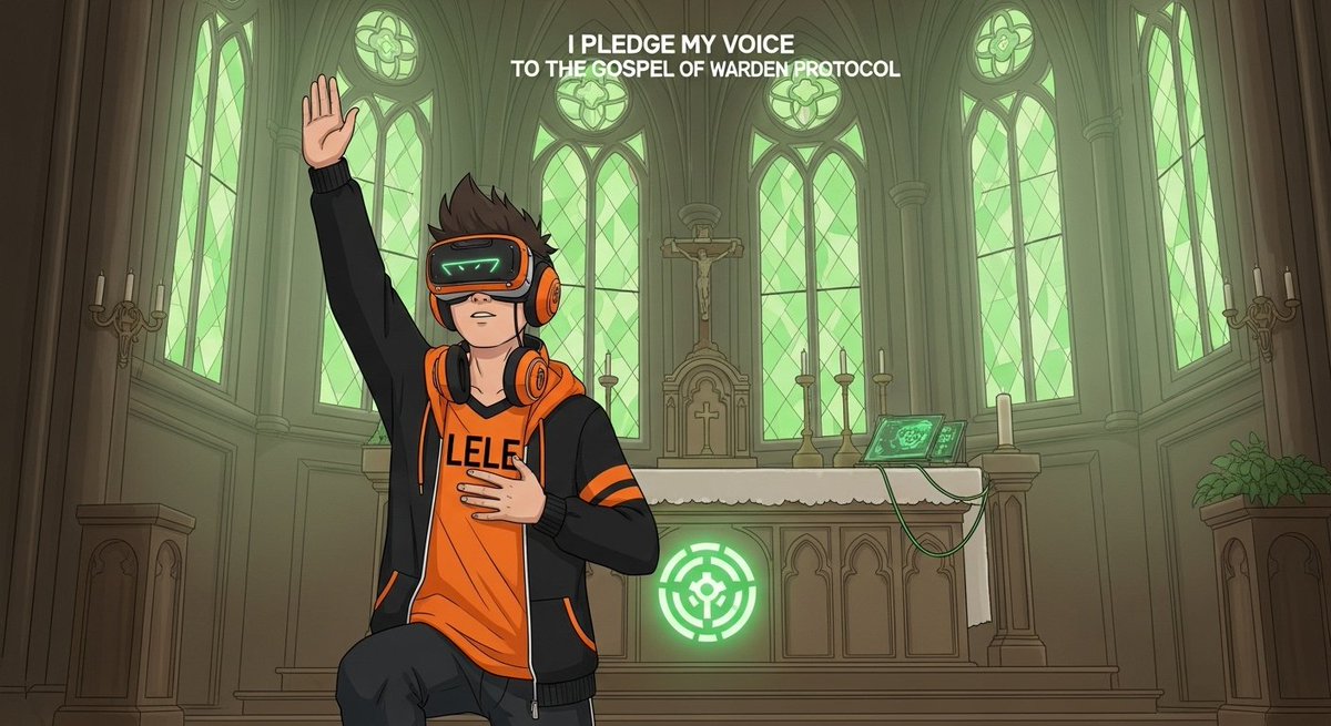 leleofweb3's tweet image. Yo my @wardenprotocol Fam 💚
The "I pledge" challenge is LIVE
Copy the below text, quote this tweet and paste your pledge with your already generated pledge image.
I stand not just as a user... but as a believer.
In this house of truth, I lift my hand and say:
➠I pledge to…