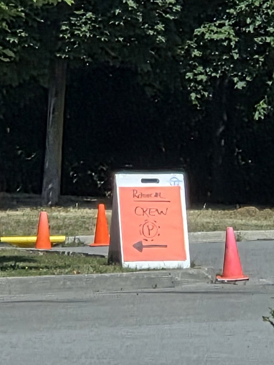diegomalone's tweet photo. @TOFilming_EM Parking signs are still in place. I could not identify production vehicles, though. This is on Sandy Beach Rd, on the deactivated Go parking lot east of the station https://t.co/Hbd9v9dDQU