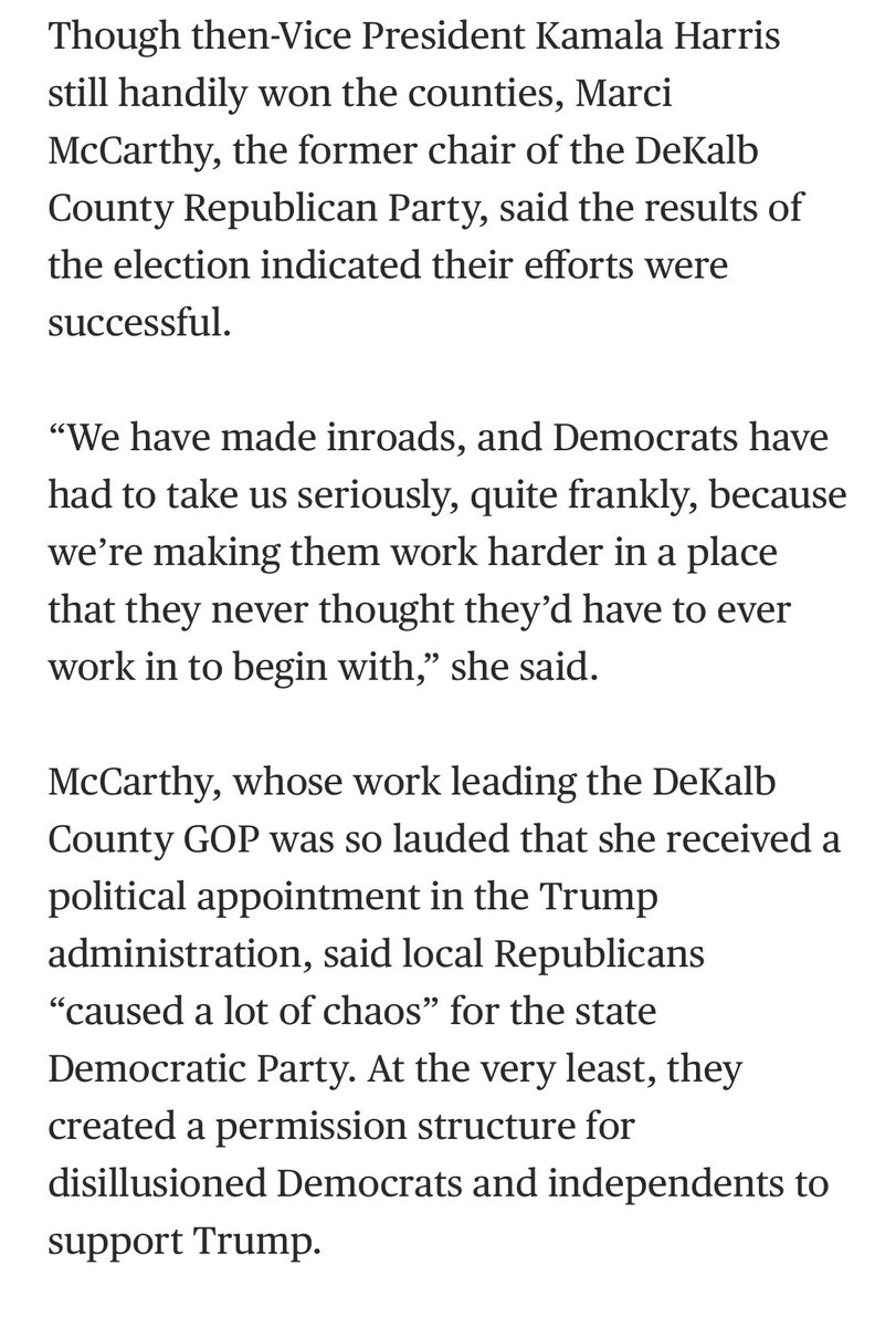 Thank you to <a href="/NnamEgwuon/">Nnamdi</a> of <a href="/NBCNews/">NBC News</a> for spotlighting what political insiders are now starting to realize: Georgia is shifting — and DeKalb helped lead the charge.

As former <a href="/DeKalbGOP/">DeKalb County GOP</a> Chair, I led the effort that delivered the largest rightward shift in metro Atlanta — nearly 3