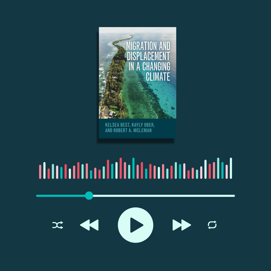 CambridgeUP's tweet image. "How does climate change affect where people move or cannot move at all?"
🎙️Join authors Kelsea Best, Kayly Ober and Robert A. McLeman in conversation with Dr. Hannah Pool on our Exchanges podcast hosted by @NewBooksNetwork.
🎧 Listen now newbooksnetwork.com/migration-and-…