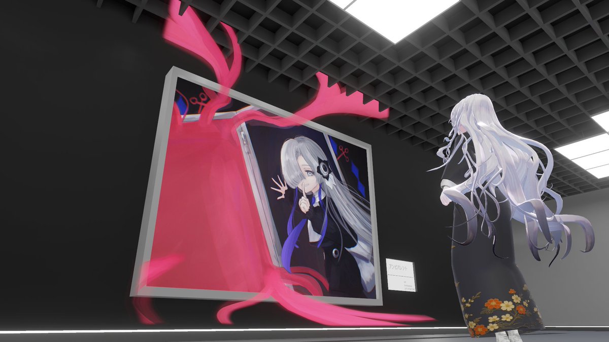 praey7630's tweet photo. KAMITUBAKI FanArt Museum遊びに行ってきました
VRだからこその展示の仕方で綺麗な絵と思いの詰まったイラストを見ることができて幸せです
4枚目突き当りのやつは実際に見てほしい #KAFAM https://t.co/OqaT4MxysX