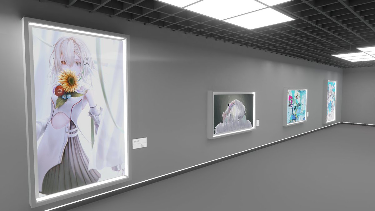 praey7630's tweet photo. KAMITUBAKI FanArt Museum遊びに行ってきました
VRだからこその展示の仕方で綺麗な絵と思いの詰まったイラストを見ることができて幸せです
4枚目突き当りのやつは実際に見てほしい #KAFAM https://t.co/OqaT4MxysX