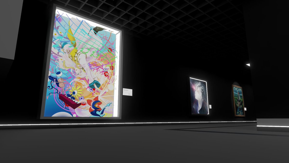 praey7630's tweet photo. KAMITUBAKI FanArt Museum遊びに行ってきました
VRだからこその展示の仕方で綺麗な絵と思いの詰まったイラストを見ることができて幸せです
4枚目突き当りのやつは実際に見てほしい #KAFAM https://t.co/OqaT4MxysX