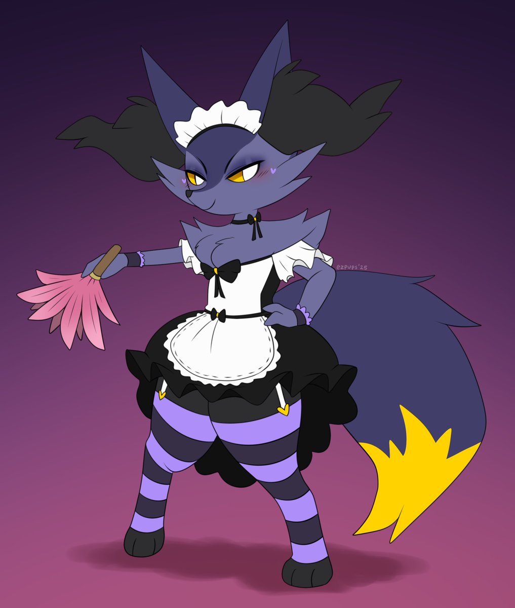 ezpups's tweet image. Routine clean-up! π¦ #braixen
Yes. The maid dress is needed for efficiency.
owed art for a friend π