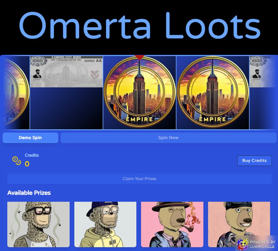 chainchaser (@coreinboxx) on Twitter photo Who's feeling lucky? ๐
๐ LOOT BOX REFILLED! ๐ 100+ prizes across the ecosystem:
- 2 Capo's <a href="/Omerta_SOL/">Omerta, the Grand Mafia</a>
- 2 Wegens <a href="/WegenNFT/">Wegen NFT</a>
- 20 Series AA Bonds
- 15 Rejects <a href="/RJCTD_Clubhouse/">The Rejects</a>
- 20 Okay Lads + more!
Cross-community collaboration at its finest ๐ค
omerta.lunarverse.app/lootbox Who's feeling lucky? ๐
๐ LOOT BOX REFILLED! ๐ 100+ prizes across the ecosystem:
- 2 Capo's <a href="/Omerta_SOL/">Omerta, the Grand Mafia</a>
- 2 Wegens <a href="/WegenNFT/">Wegen NFT</a>
- 20 Series AA Bonds
- 15 Rejects <a href="/RJCTD_Clubhouse/">The Rejects</a>
- 20 Okay Lads + more!
Cross-community collaboration at its finest ๐ค
omerta.lunarverse.app/lootbox