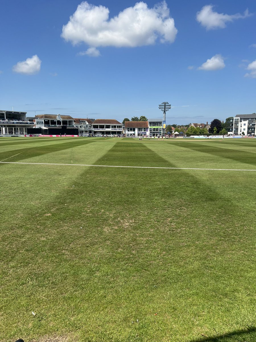 Lovely day for cricket.