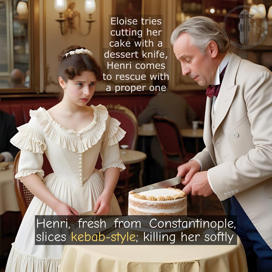 The_BackHander's tweet image. #VictorianHumor #CakeFail #CulturalClash #DryHumor