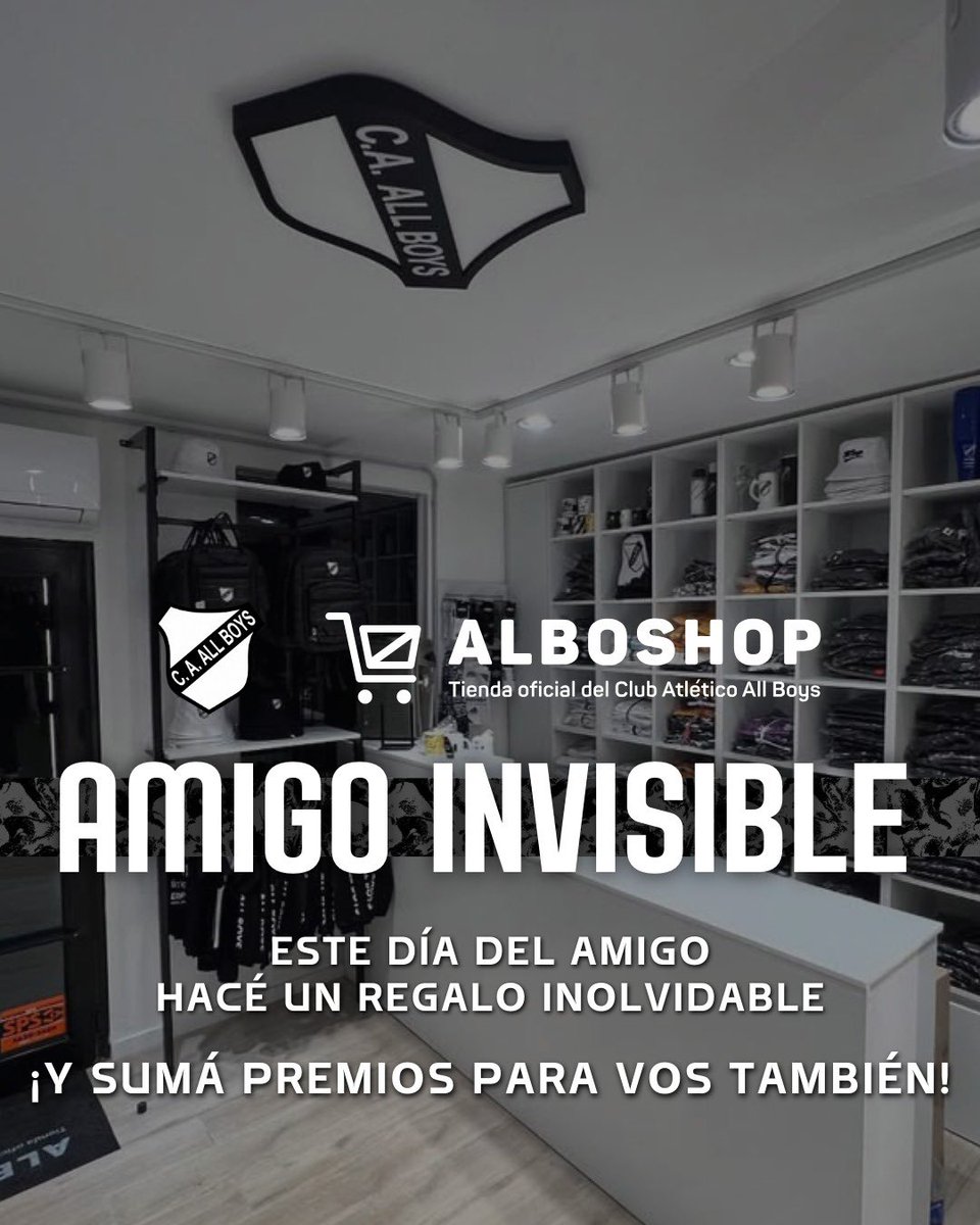 AlboShop's tweet image. 🎁 Amigo Invisible en Alboshop
Viví un Día del Amigo distinto: del 14 al 19 de julio sorprendé a tu amigo con un regalo… ¡y vos también salís ganando!
Premios, beneficios y muchas sorpresas para quienes se animen.
(Más información en instagram @albosbop)