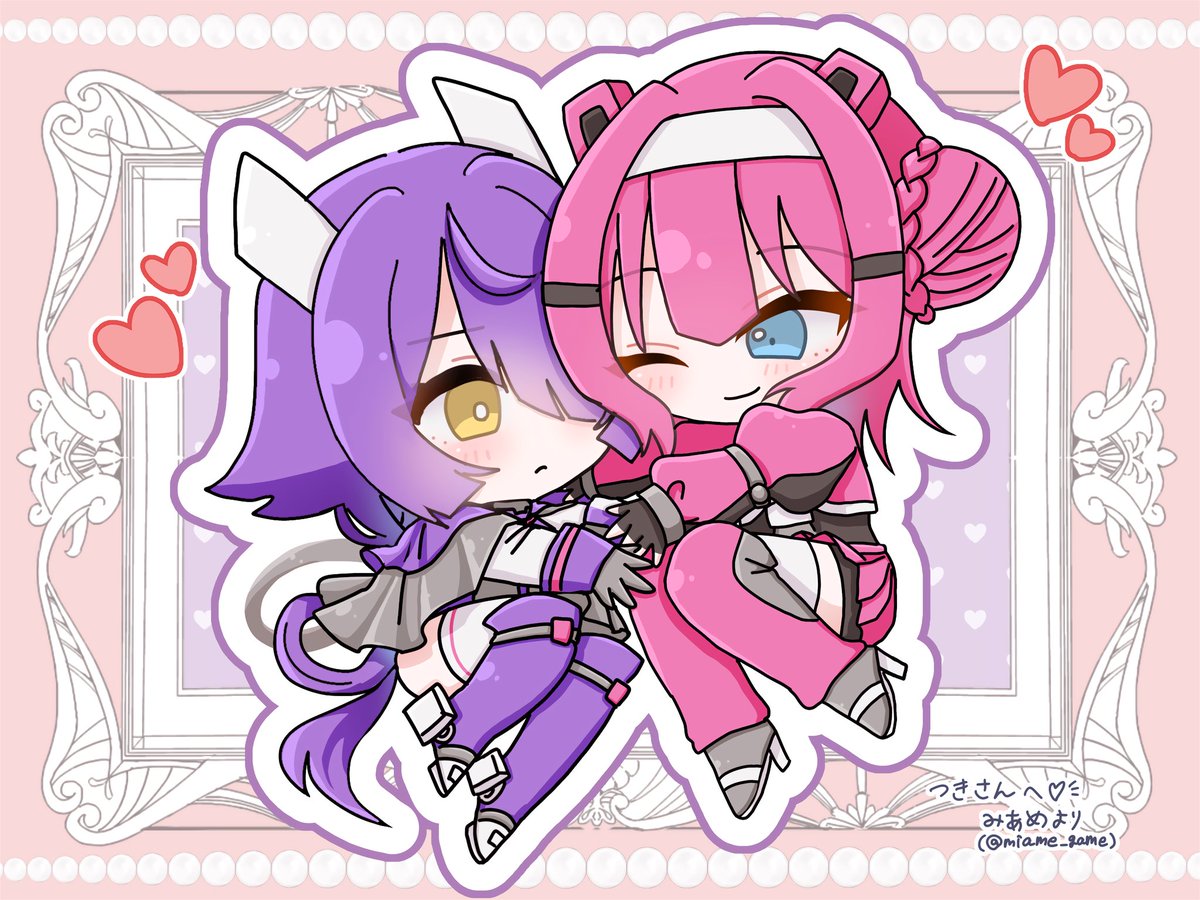 つきさんに捧げた擬女化ONEエリ衝のイラストです‼️