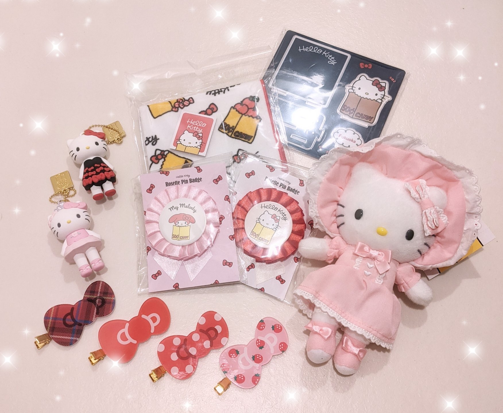 キティ展　マスコットホルダー　シークレットマスコットチャーム　前髪クリップ 🍓🐇みみりん🎀💐 on X: 