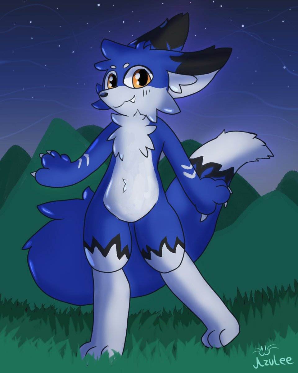 NovurRawr's tweet image. A Blue Fox Art Fight attack for @zell950 ! #artfight2025 #artfight #teamcrystals