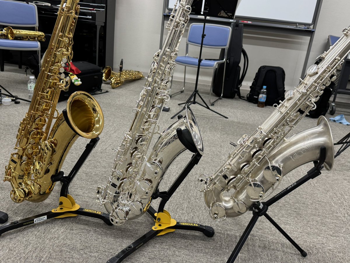 各々、珍しい楽器が揃ったので記念撮影📸✨

#supreme 
#signature 
#Keilberth
#cannonball
#silversonic
#ROUTE8