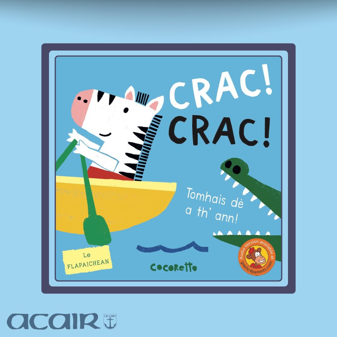 AcairBooks's tweet image. Tha tòrr bheathaichean anns an leabhar seo- an urrainn dhuibhse fuaim a dhèanamh còmhla riutha?!
- - -
Can you guess the animal from the noises- and can you make the noises with the animals?!
📘 acairbooks.com/books/crac-cra…
#Acair #Gàidhlig #Gaelic #leughadh #leughcòmhla