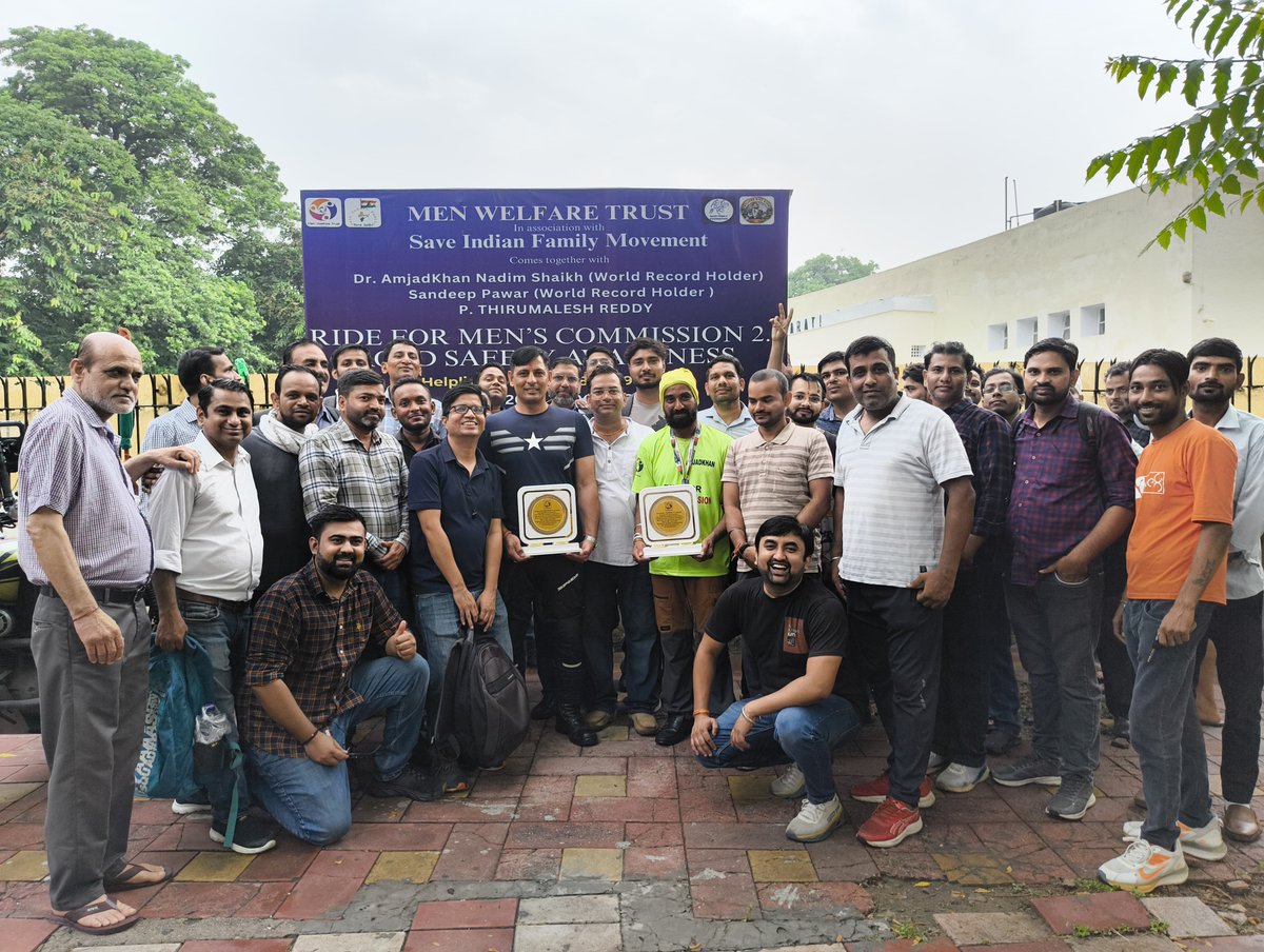 LONGEST BIKE RIDE FOR DEMAND OF MEN’S COMMISSION &amp; ROAD SAFETY AWARENESS OVER 16,000 KM
