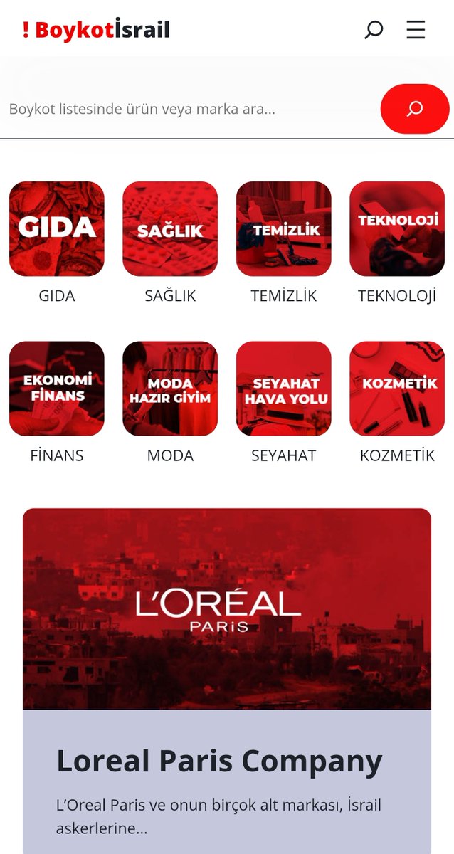 Aldığınız her boykot ürünün, Filistinli sivillere bomba olarak düştüğünü unutmayın.

Bu ürünleri almayarak sizler de katil İsrail devleti ile mücadele edebilirsiniz.    

Ürünlerin tamamını boykotisrail.com sitemizde bulabilirsiniz.