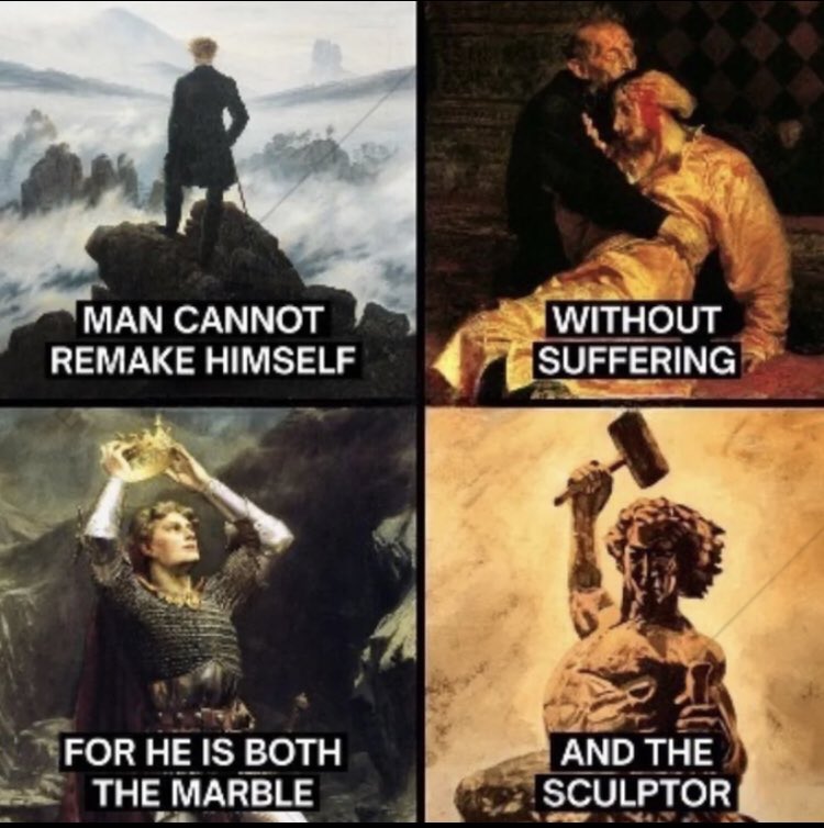 AngloCeltic23's tweet image. Discipline Makes A Man Prepared To Endure Any Adversity Imposed Upon Him.
💪🏻⚡️🔥🩸✨⭐️🧲🤍