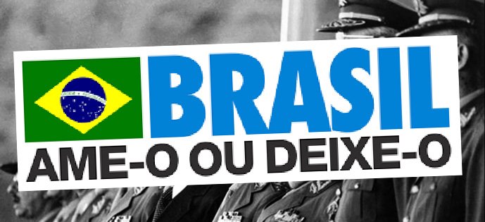 analise2025's tweet photo. Esse "apoie a anistia ou estará contra o Brasil" me lembrou o slogan da ditadura militar, "Brasil: ame-o ou deixe-o", feito para deixar claro que quem se opusesse ao regime seria perseguido. https://t.co/E9f39ZouaK
