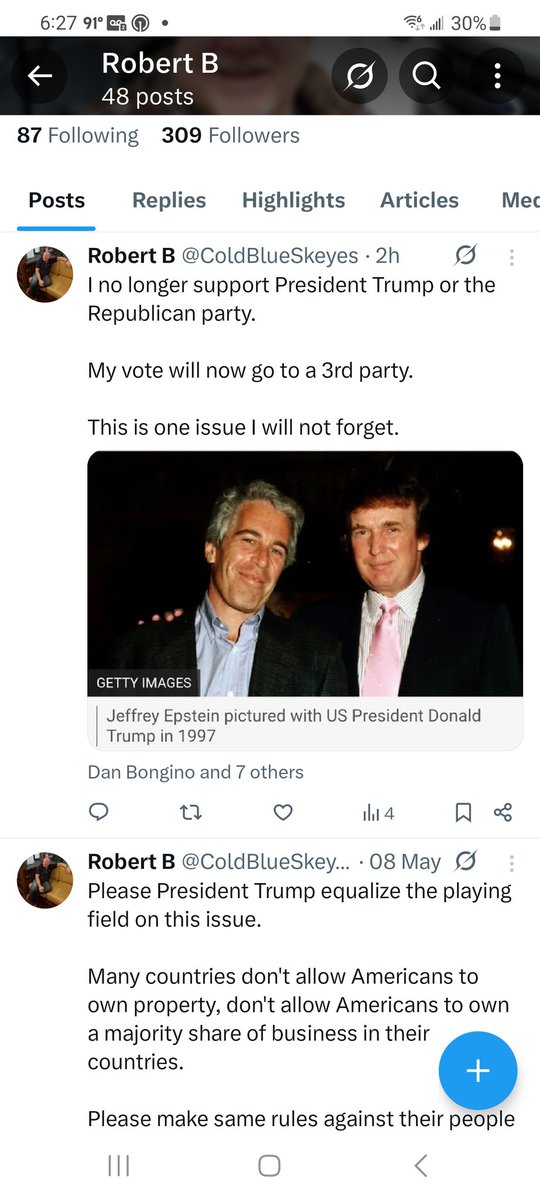 ColdBlueSkeyes's tweet photo. @CreasonJana Sorry, I will no longer be MAGA unless Every Epstein file is released. We need a 3rd party. https://t.co/KHxdltZD3L