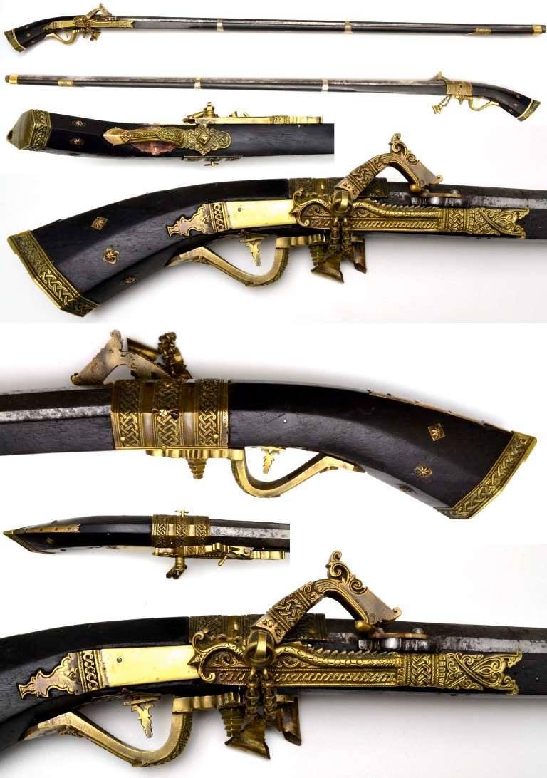 carstealerr's tweet image. Malay Matchlock Musket (Istinggar/Espingarda) with serpentine lock, circa 1800.