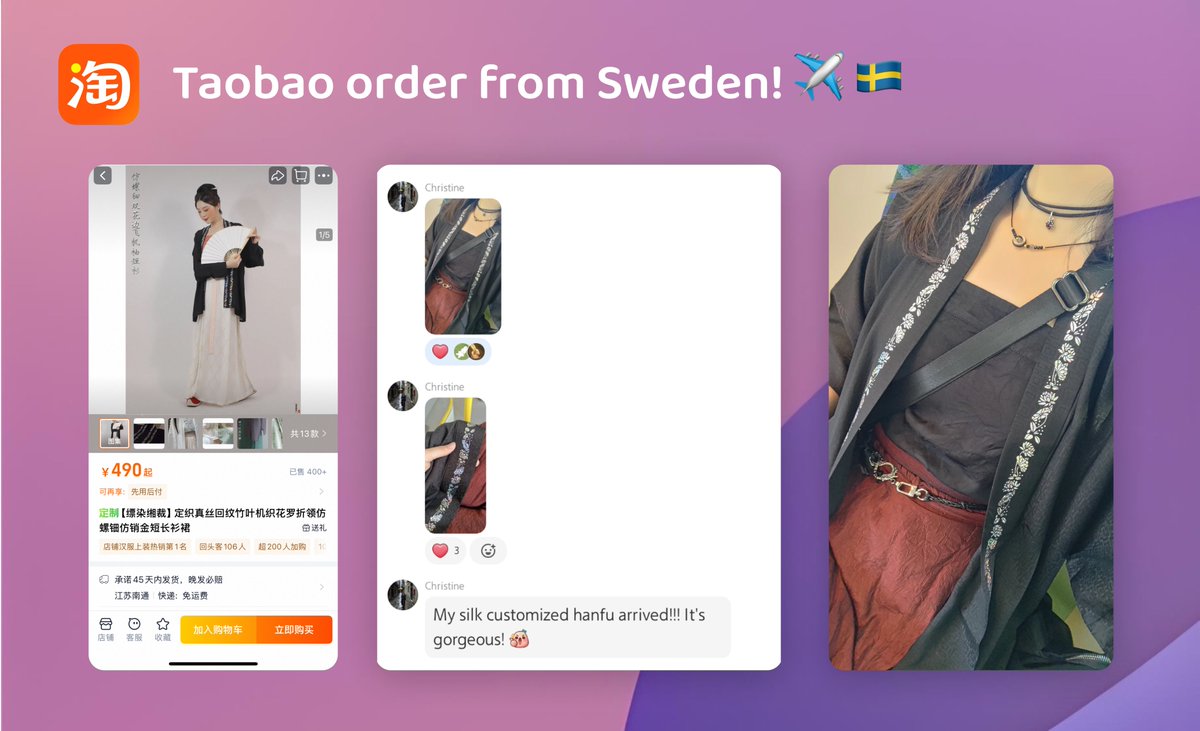 Wow! Swedes are discovering the magic of Taobao too!