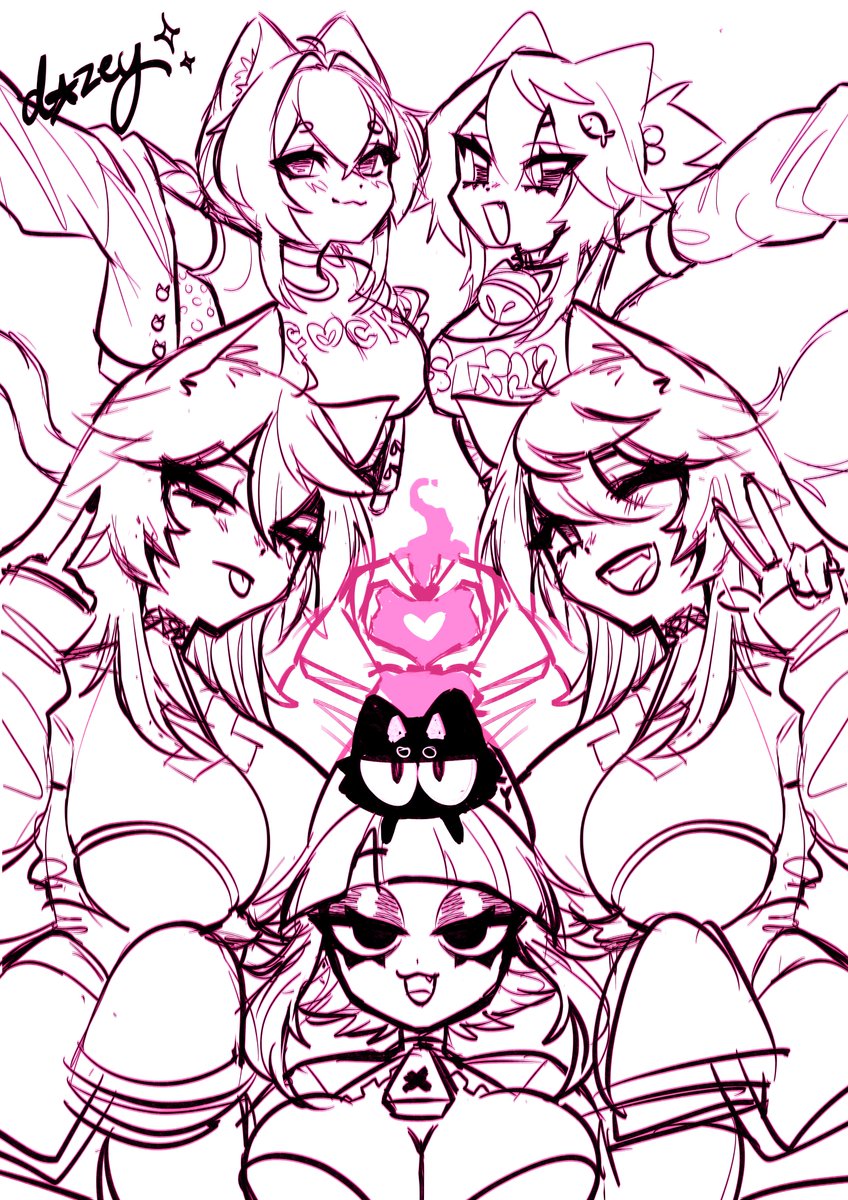 welcome to purrrgatory, which dazey would you like to send you to the afterlife today~? 🤍✨

started work on the special limited print to send to my 5year anni supporters! thanks for cheering me on 🫰

#dazeydoodle