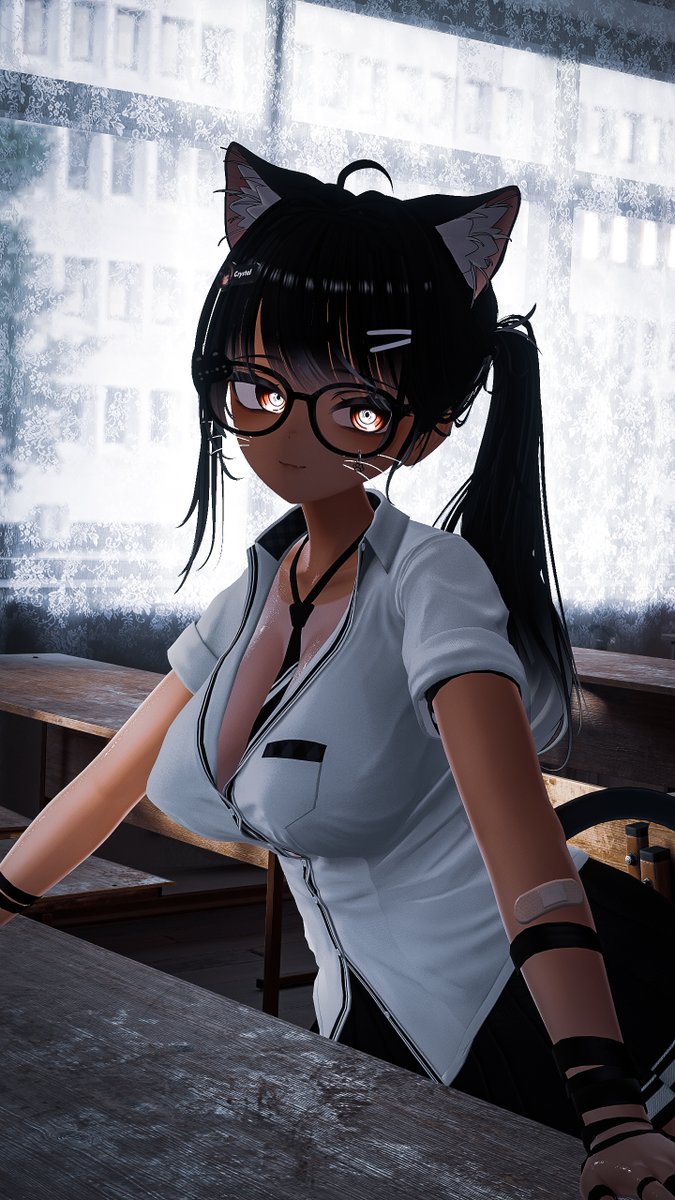 crystallixer's tweet image. Time to study~🖤