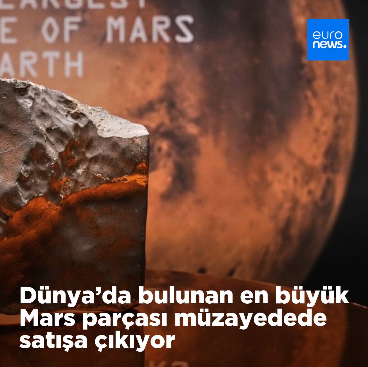 Kasım 2023’te Nijer’de bulunan neredeyse 25 kilogramlık meteorit, Mars’tan kopup 225 milyon kilometre yol katetti.
➡️ l.euronews.com/ic0