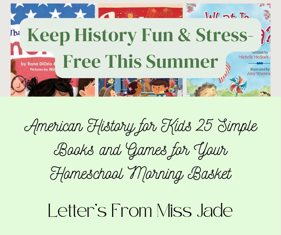 Rainwilliams06's tweet image. History can be fun—especially when you have the right books! This American history list helps you build a morning basket that’s easy, engaging, and perfect for lighter summer homeschool days.

Start here:

👉 lettersfrommissjade.com/the-ultimate-a…

#HomeschoolHelp #AmericanHistoryForKids