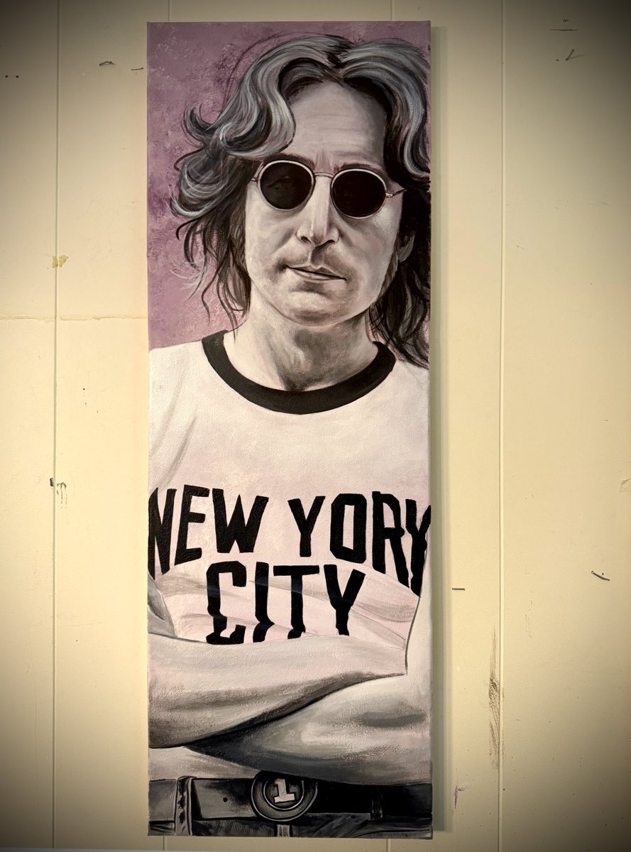I’d love to find a home for my John Lennon painting today. How does $400 sound

30x10 on stretched canvas… message me!✌🏽