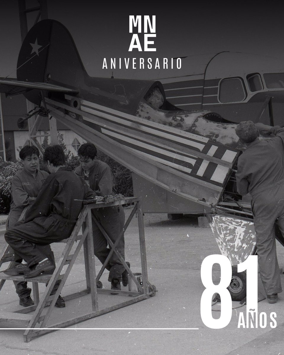 museo_nae's tweet photo. ✈️ ¡Hoy domingo 13 de julio, conmemoramos los 81 años del Museo Nacional Aeronáutico y del Espacio!👏

🔥Queremos saludar y agradecer a toda la comunidad que nos ha acompañado a lo largo de estos años de funcionamiento.

¡Te esperamos en el @museo_nae!

#Museo #MNAE #DGACChile https://t.co/YwGKsfKhvs