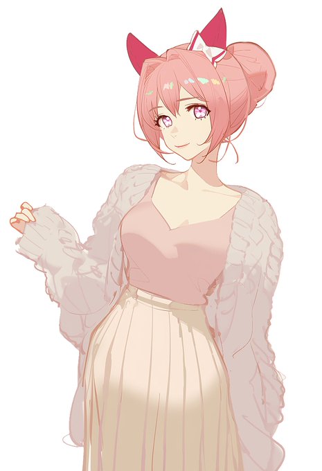 大人ハルウララ 想定は大学生くらいのすがた 春の装い 髪の毛は動きやすさからおしゃれを意識してあげてみたりするし、服装はキングちゃんから教えて貰って割と垢ぬけた。お化粧もするけどナチュラルメイク。全盛期を過ぎたあと。大学に進学した。 #umamusume #haruurara