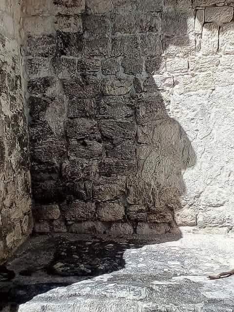 Rostro Maya formado por el juego de luz y sombra, en la zona arqueológica de Chicanná, #Campeche. 🇲🇽 🤯