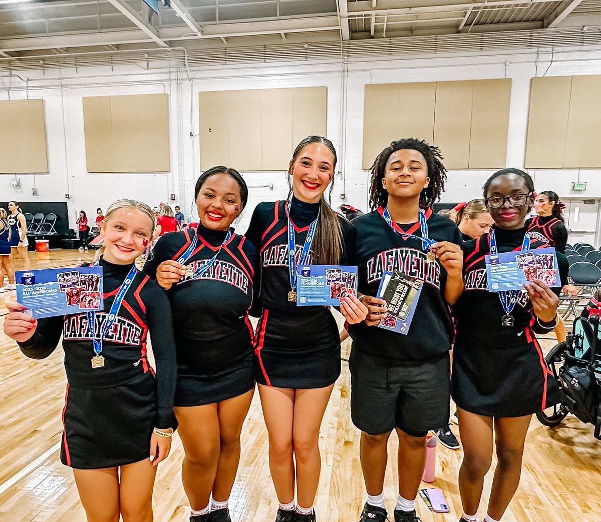All-American has a nice ring to it! Congratulations to our seniors who were named @ucaupdates All-Americans: Marley, Gabby’s, Nevaeh, Alijah, and Leniyah. We are so proud of you!