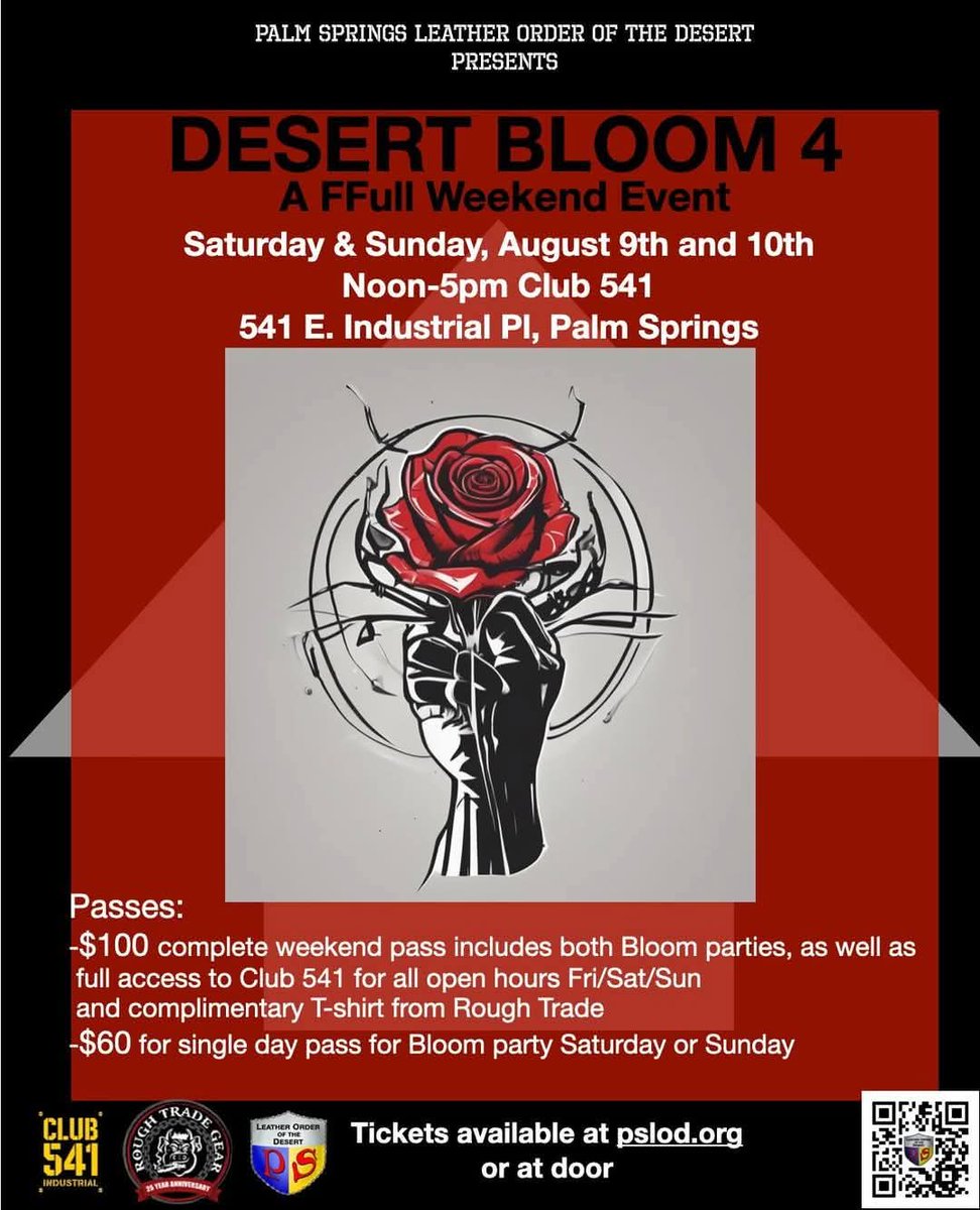 We are adding a wonderful massuer to offer his services at his going rate for our Saturday afternoon!!!  Remember, the weekend pass includes a free t-shirt donated by our sponsors at Rough Trade, too.  This is.going to be a FFantastic weekend!!!
