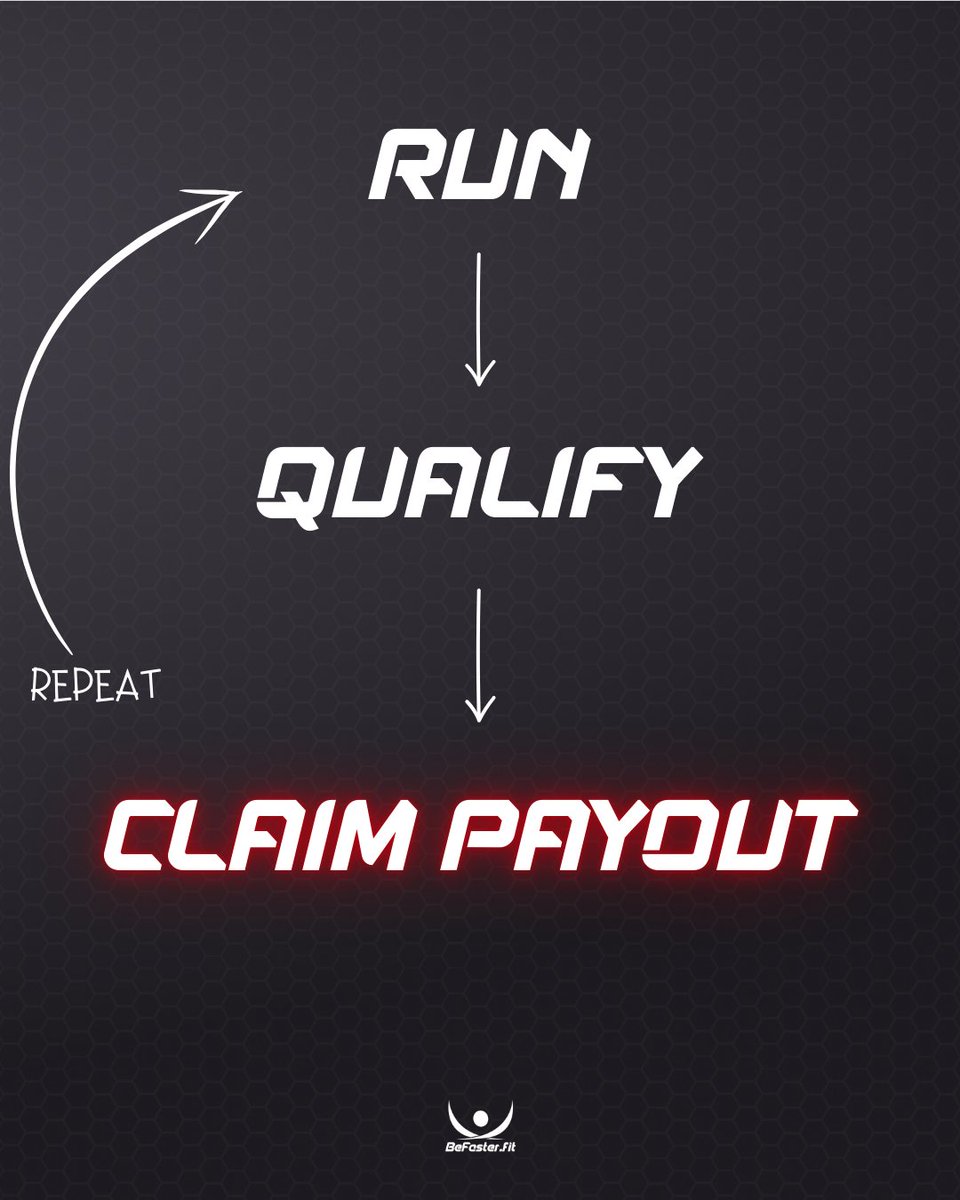 🏃‍♂️💸 <a href="/Befasterfit/">BeFaster.fit</a> pays you to #run. Period.

📅 In July:
– You run
– You get your payout at the end of July
– You’re already qualifying for August

The system?
 Run. File. Qualify. File. Claim Payout. Repeat.

📈 Monthly cash &amp; progress.

👇 Drop a comment:
 Which league are YOU