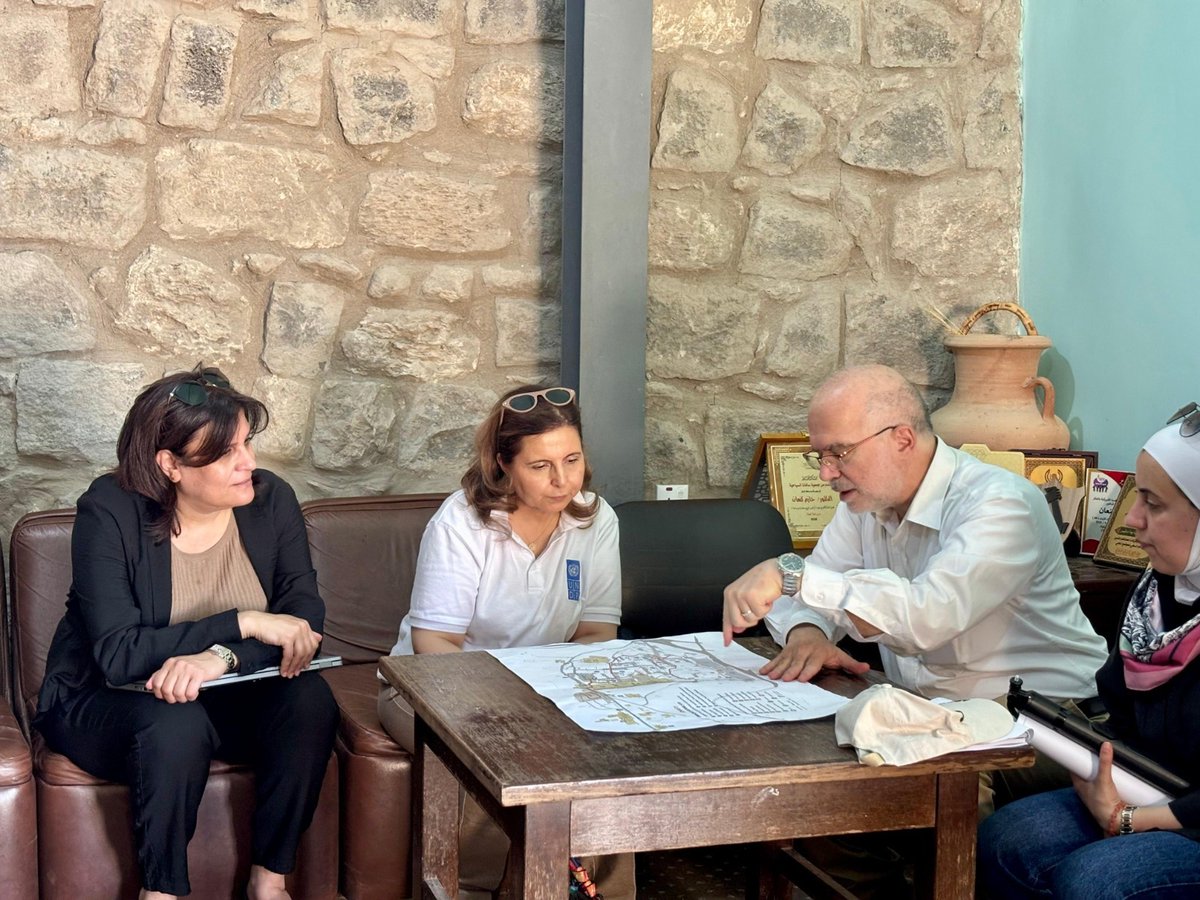 UNDPJordan's tweet image. Today, we witnessed the remarkable progress made by talented Jordanian and Syrian women in Ajloun, Irbid, and Umm Qais, whose dedication to traditional Jordanian embroidery is transforming passion into livelihood opportunities. This is made possible through the “Local Development…