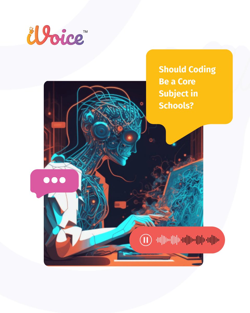 ivoice_today's tweet image. New campaign by Jaya 👩💻
Should coding be a core subject in schools? It’s a vital skill—but could it widen the digital divide? Should tech be taught with ethics, creativity, & access for all?
🗳️ Vote now → theivoice.com/campaigns/e3cb…
#iVoice #CodingInSchools #youthissues