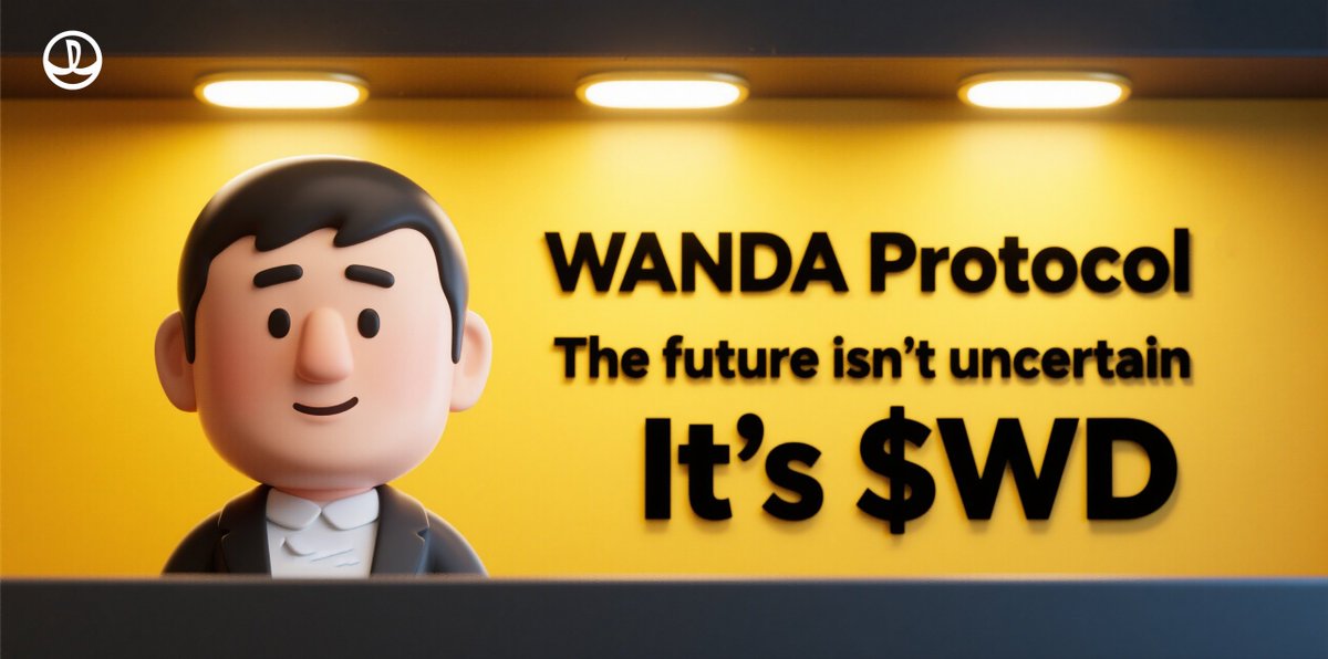 WandaProtocol's tweet photo. 🔮 The future isn’t uncertain. It’s $WD.
Everything has been prepared — tokenomics, ecosystem, and community.

WANDA didn’t rush to market.
It’s here to rewrite it.

#WDtoken #WandaProtocol #LongTermVision #CryptoRising https://t.co/3kozf7h80T
