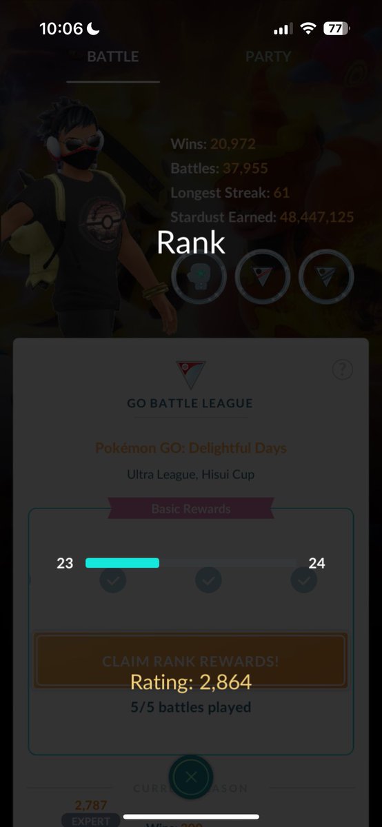 70% win rate, It's good to get back into the swing of things. I'll try the legend in live stream.