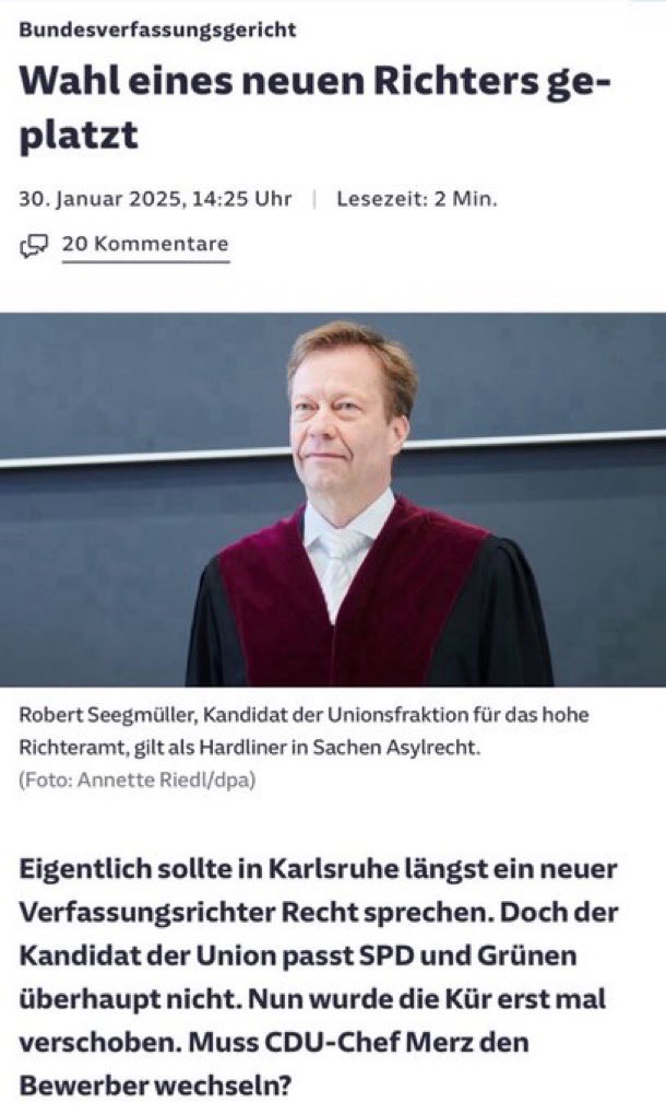 Über Robert Seegmüller spricht übrigens niemand, weil es nur ein Mann ist.