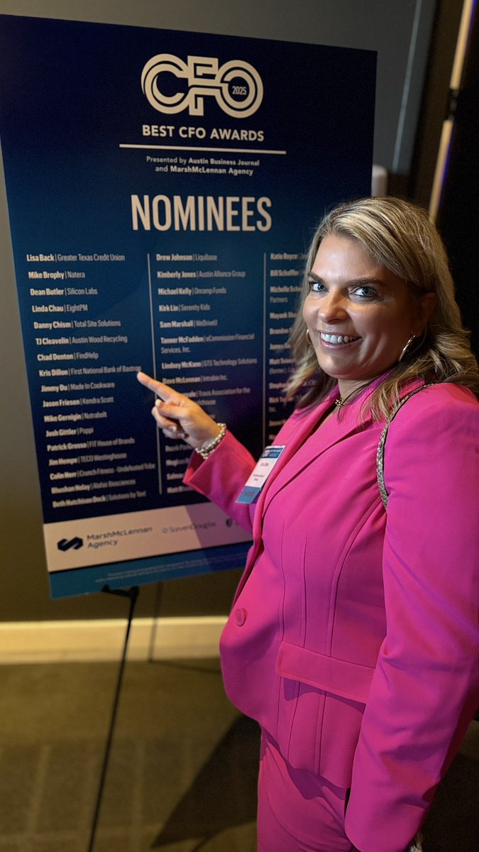 lawdillon's tweet image. Thrilled to announce that my incredible wife has been nominated for CFO of the Year by FNB - Bastrop for the @ABJBizNews! Her dedication, smarts, and leadership are unmatched. So proud! 💪❤️ #CFOoftheYear #AustinBiz