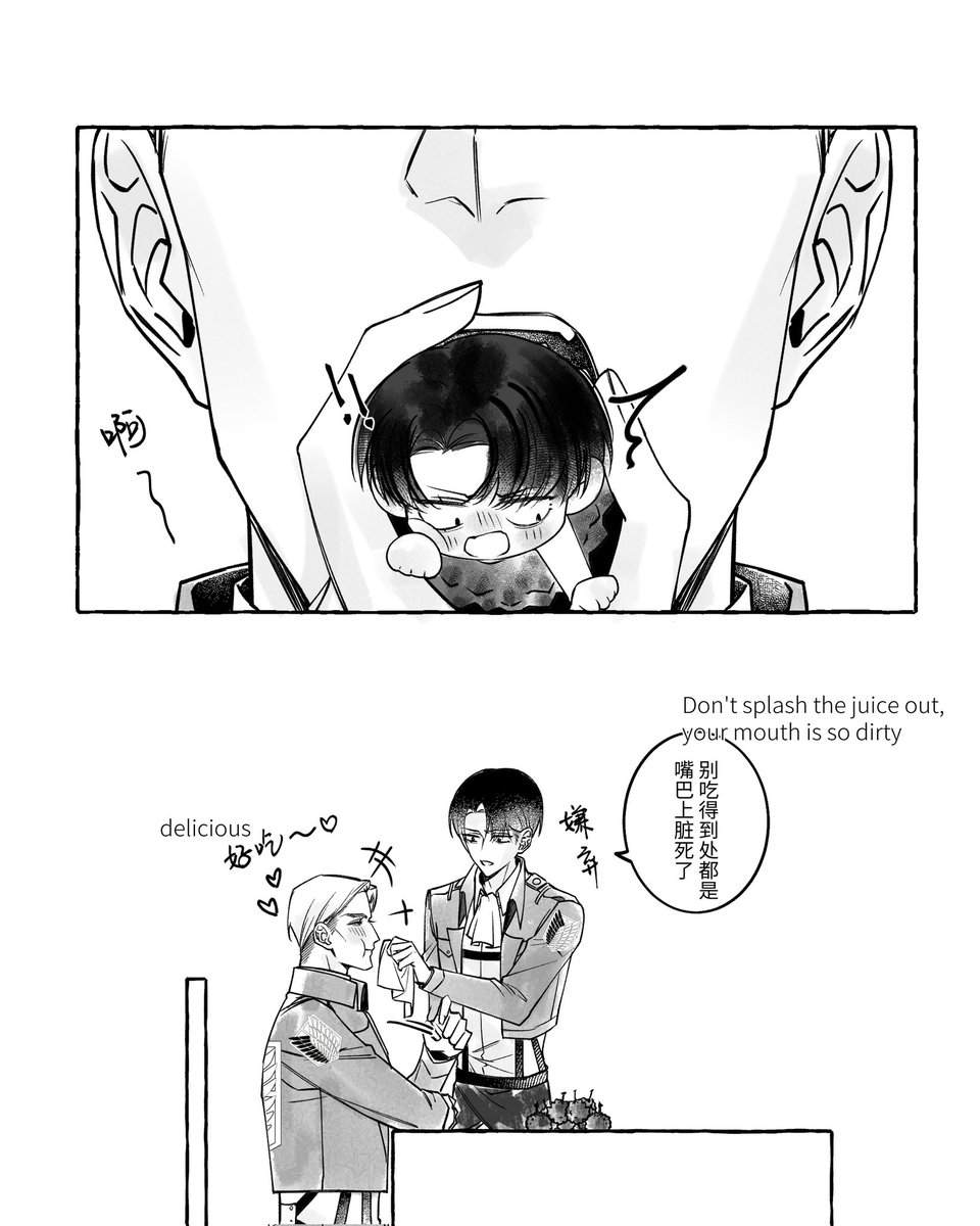 #eruri #エルリ 荔枝（第一个字在中文里和利威尔的昵称同音🥰）