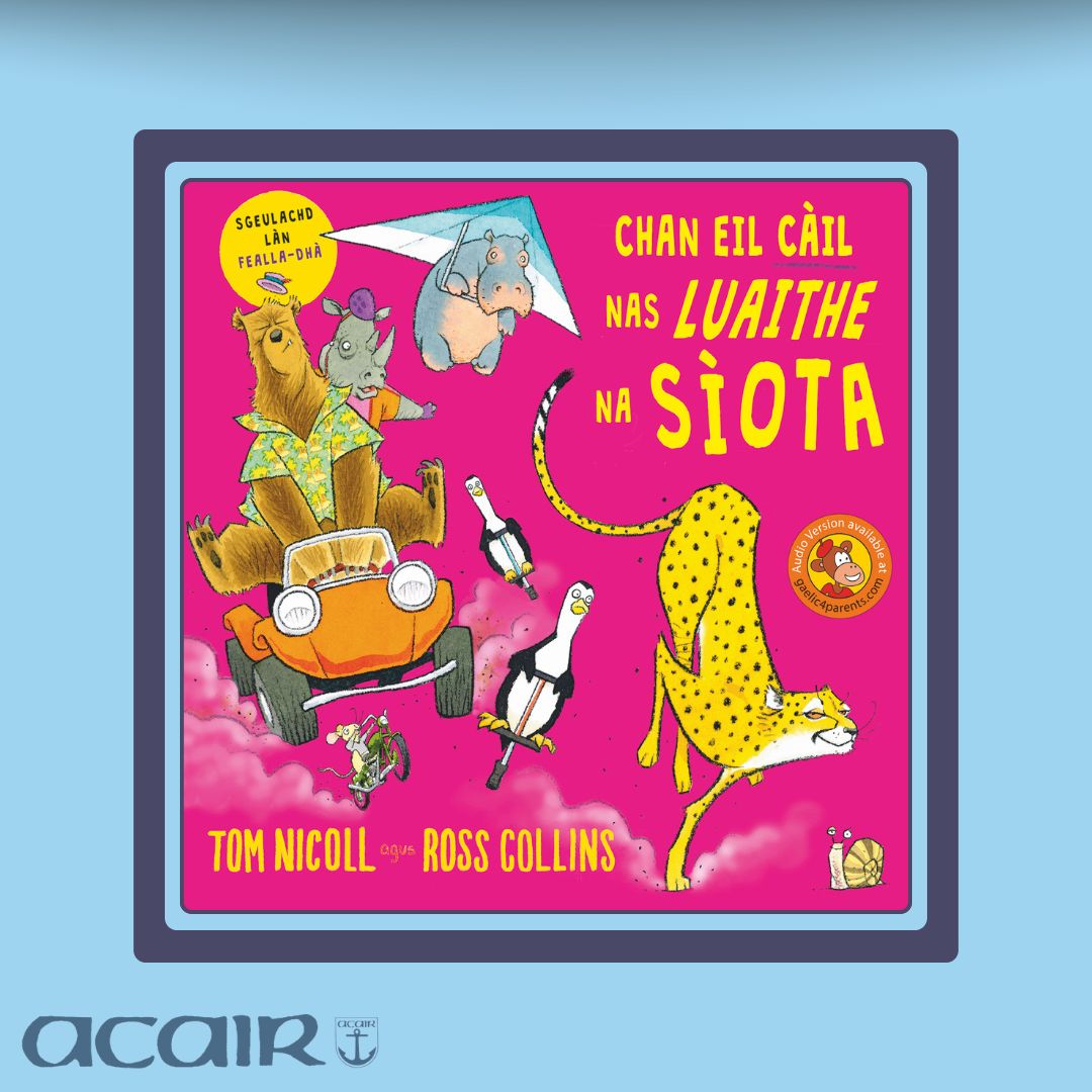 AcairBooks's tweet image. Trì, dhà, aon… Tha an rèis air tòiseachadh agus siud na beathaichean a-mach nan deann!
Ach chan eil càil na luaithe na sìota.
No a bheil…..?
📕 acairbooks.com/books/chan-eil…
#Acair #Gàidhlig #Gaelic #leughadh #leabhraichean #leughcòmhla