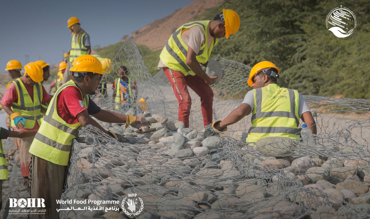 ائتلاف الخير للإغاثة (@bchr_ye) on Twitter photo In recent years, floods and torrential rains have caused significant damage to the 🌾agricultural sector, negatively affecting farmers' livelihoods.
Funded by <a href="/KSRelief/">مركز الملك سلمان للإغاثة</a> , in partnership with <a href="/WFPYemen/">WFP Yemen</a> , BCHR is constructing 5,130-cubic meter stone gabion weirs in the districts of In recent years, floods and torrential rains have caused significant damage to the 🌾agricultural sector, negatively affecting farmers' livelihoods.
Funded by <a href="/KSRelief/">مركز الملك سلمان للإغاثة</a> , in partnership with <a href="/WFPYemen/">WFP Yemen</a> , BCHR is constructing 5,130-cubic meter stone gabion weirs in the districts of