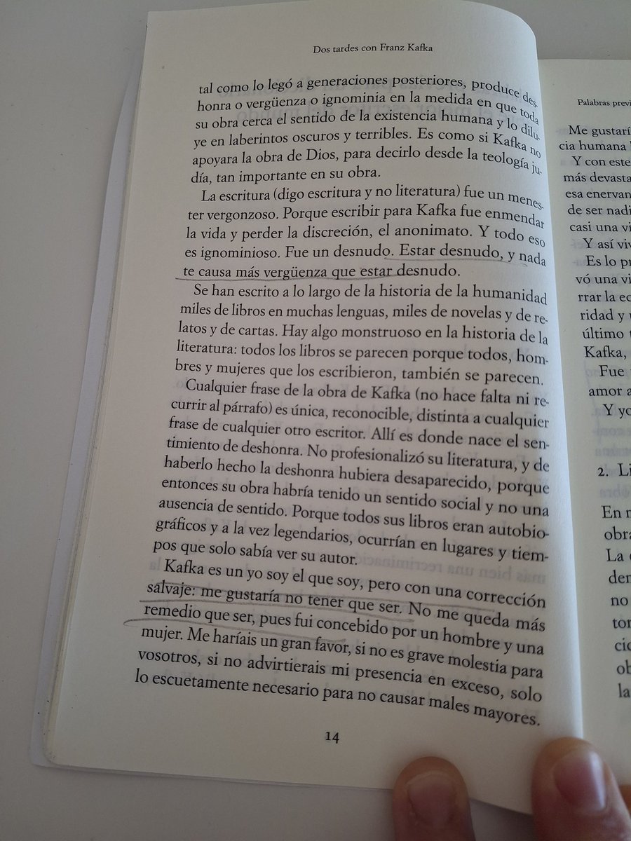 Sonia Marquès Camps (@soniamarcamps) on Twitter photo "Yo no soy un lector de Franz Kafka, yo soy su enamorado.
Cualquier frase de Kafka es un prodigio de la vida"
<a href="/Granvilas/">Manuel Vilas</a> <a href="/alianza_ed/">Alianza Editorial</a> "Yo no soy un lector de Franz Kafka, yo soy su enamorado.
Cualquier frase de Kafka es un prodigio de la vida"
<a href="/Granvilas/">Manuel Vilas</a> <a href="/alianza_ed/">Alianza Editorial</a>