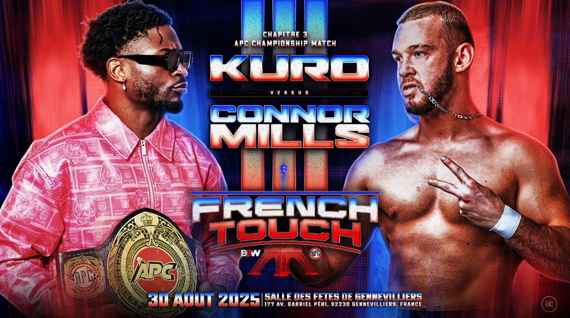 BZWrestling (@bzw_wrestling) on Twitter photo 🇫🇷FRENCH TOUCH🥖
KURO vs CONNOR MILLS
III •Chapitre 3• III
🔹 Le titre APC sera en jeu🔹
L’heure de vérité est arrivée.
Préparez-vous à vivre cette grande finale.
Tout ce qui a mené jusqu’ici n’était que l’échauffement. Maintenant, c’est personnel.
bangerzonewrestling.com/bzwapcfrenchto… 🇫🇷FRENCH TOUCH🥖
KURO vs CONNOR MILLS
III •Chapitre 3• III
🔹 Le titre APC sera en jeu🔹
L’heure de vérité est arrivée.
Préparez-vous à vivre cette grande finale.
Tout ce qui a mené jusqu’ici n’était que l’échauffement. Maintenant, c’est personnel.
bangerzonewrestling.com/bzwapcfrenchto…