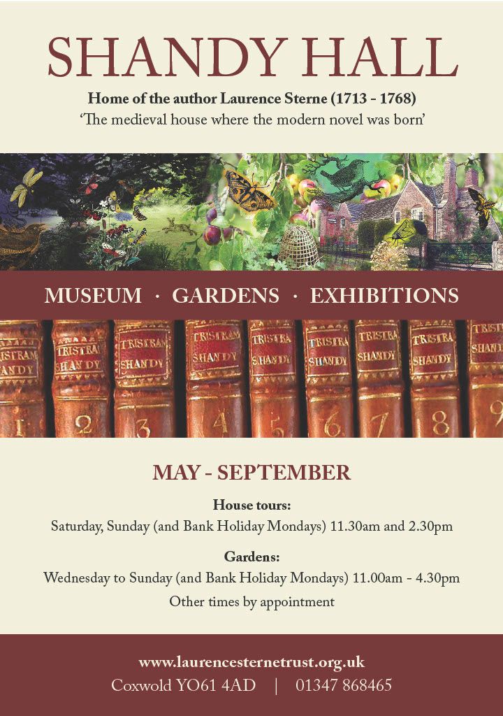 LSterneTrust's tweet image. Shandy Hall new flyer - do come and visit! laurencesternetrust.org.uk #ShandyHall #LaurenceSterne #TristramShandy
