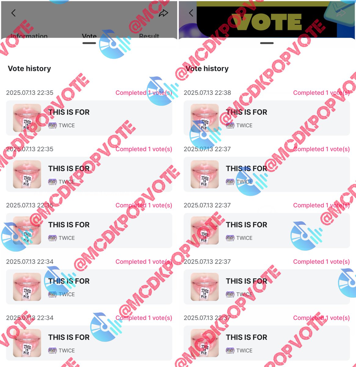 here's the 30 votes for #TWICE  for winning the poll and having the most follow proofs. Thank you everyone for joining😊

#mcdkpop_proof