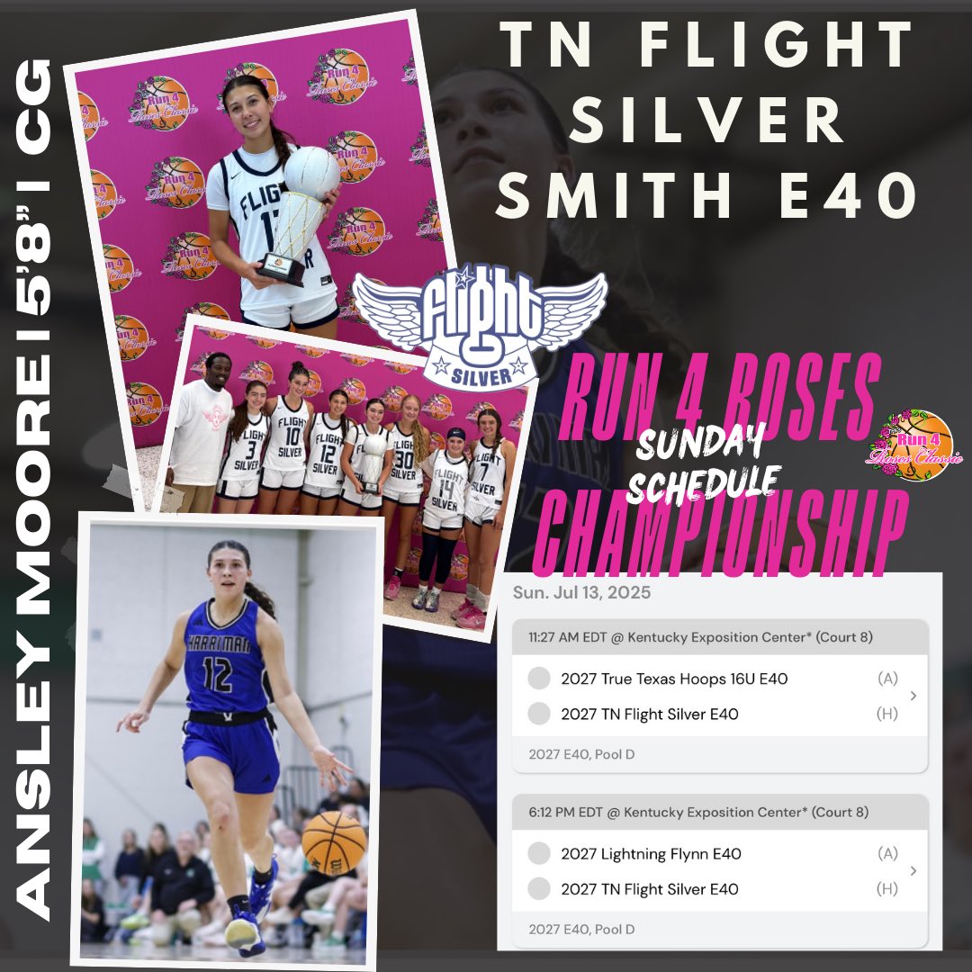 Ansley Moore (@ansleyyymoore) on Twitter photo Come watch us today on Court 8 at 11:27 and 6:12!! We have 4 games left and I can’t wait to hit the court! <a href="/CoachVez4/">Vez Smith</a> <a href="/TNFlightEYBL/">Tennessee Flight EYBL</a> <a href="/CoachSmith_HHS/">Adam Smith</a> <a href="/MeadeHoops/">Amanda Meade</a> <a href="/PGHTennessee/">Prep Girls Hoops Tennessee</a> <a href="/PGHKentucky/">Prep Girls Hoops Kentucky</a> Come watch us today on Court 8 at 11:27 and 6:12!! We have 4 games left and I can’t wait to hit the court! <a href="/CoachVez4/">Vez Smith</a> <a href="/TNFlightEYBL/">Tennessee Flight EYBL</a> <a href="/CoachSmith_HHS/">Adam Smith</a> <a href="/MeadeHoops/">Amanda Meade</a> <a href="/PGHTennessee/">Prep Girls Hoops Tennessee</a> <a href="/PGHKentucky/">Prep Girls Hoops Kentucky</a>